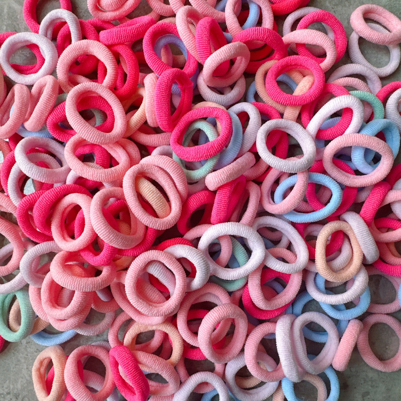 儿童发圈少女高弹力扎马尾橡皮筋编发不伤发宝宝头绳网红发绳皮套