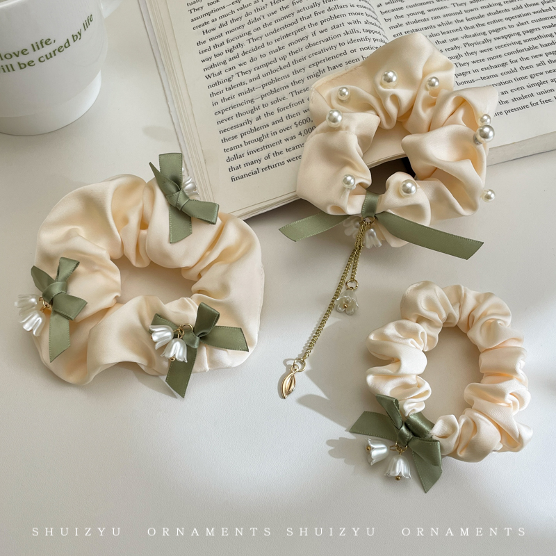 铃兰花发饰头绳女夏季高级感