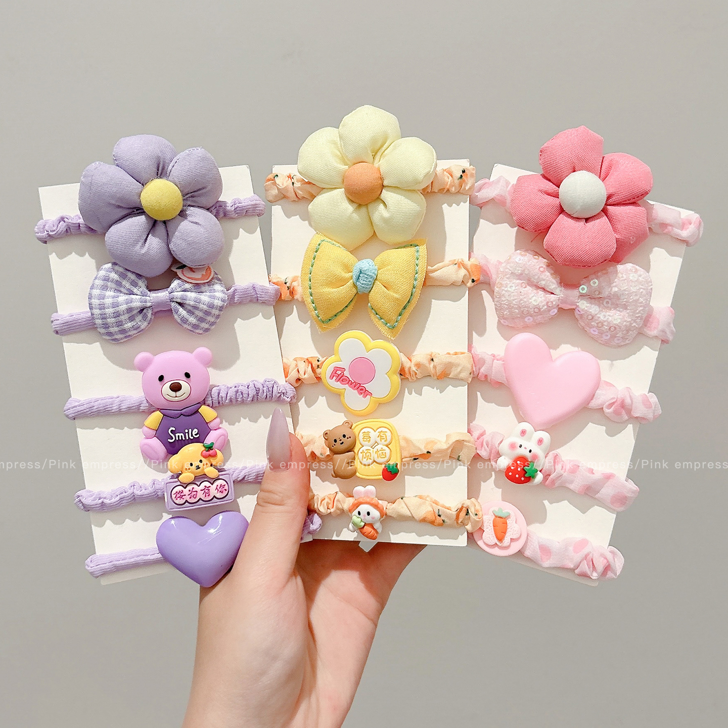 儿童不伤发橡皮筋可爱宝宝发绳扎头发头绳发饰小女孩卡通发圈头饰