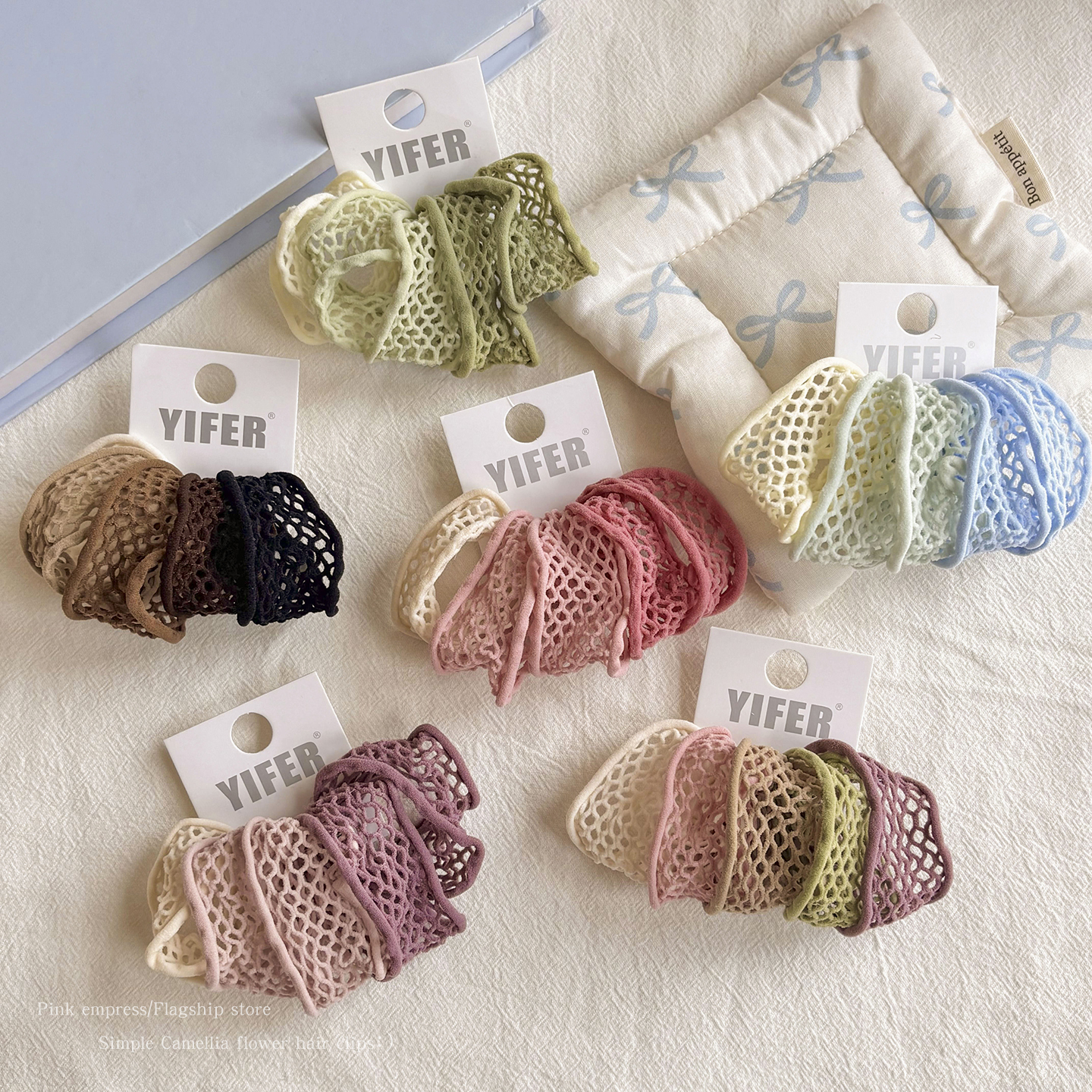 高弹力无接缝镂空加宽头绳发圈女扎头发皮筋发绳儿童耐用皮套头饰