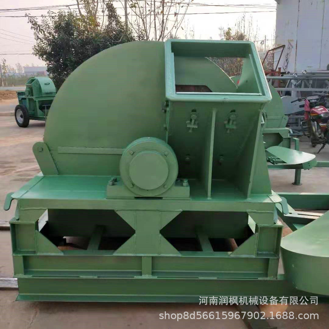 自动进料木材木板破碎机花生秧地瓜秧打糠机竹子锯末粉碎机