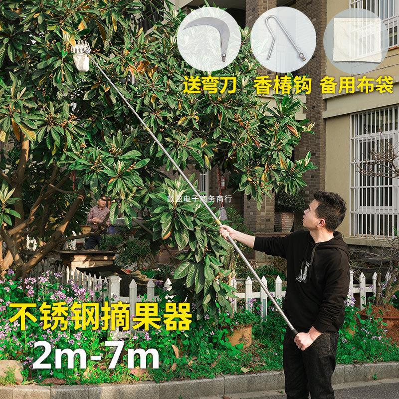 摘水果果子芒果杨梅枇杷柿子桃子子龙眼枣高空采摘摘果伸霖音