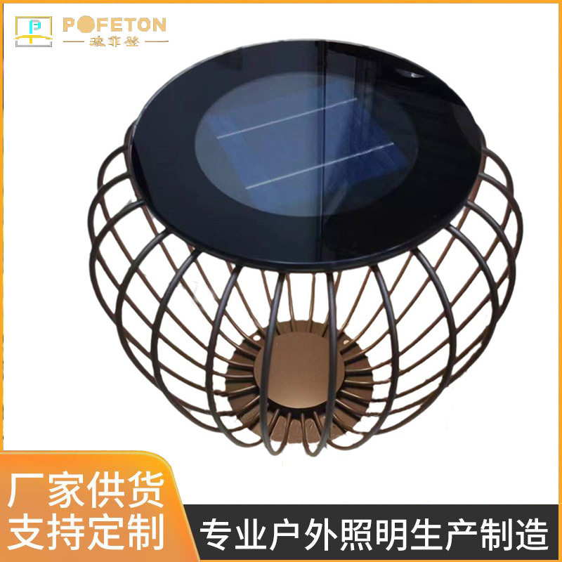 热销爆款防水太阳能桌子凳子草坪灯庭院别墅酒店花园灯园林草坪灯