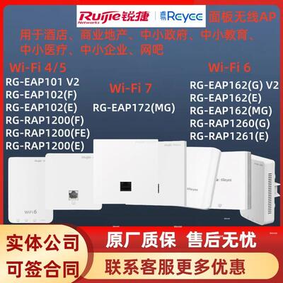 锐捷面板APRG-EAP101V2/102/162(G)/162(MG)/172(MG)/RAP1200(F)