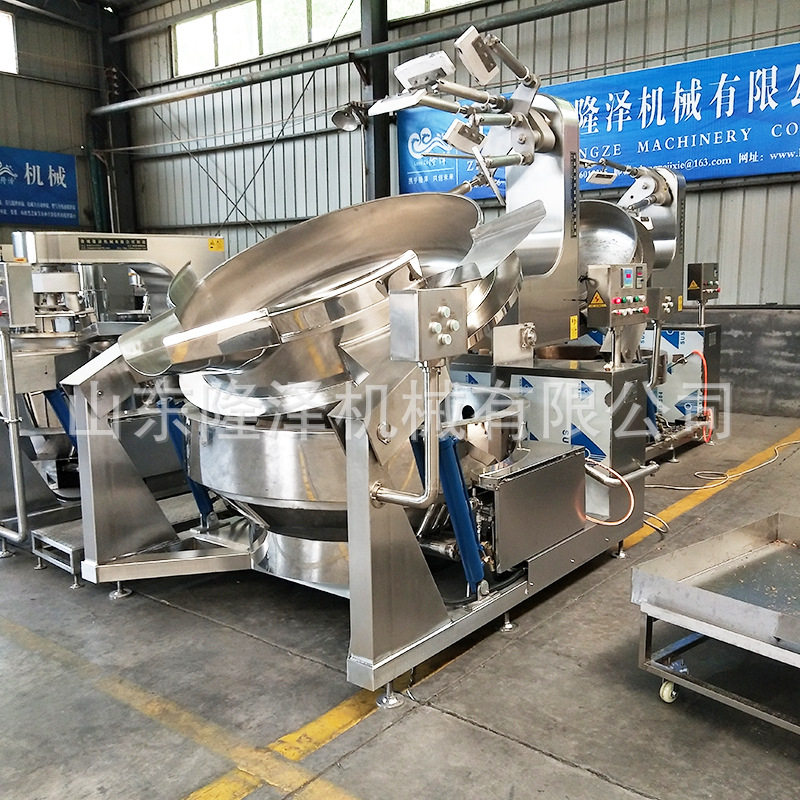 大容量多头搅拌小龙虾调料炒料锅水煮鱼调味料多爪炒锅产量好味道