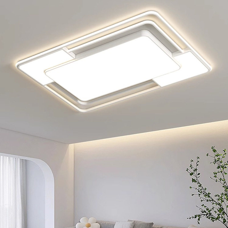 led白色吸顶灯卧室灯阳台灯现代简约北欧灯饰家用全屋客厅灯具