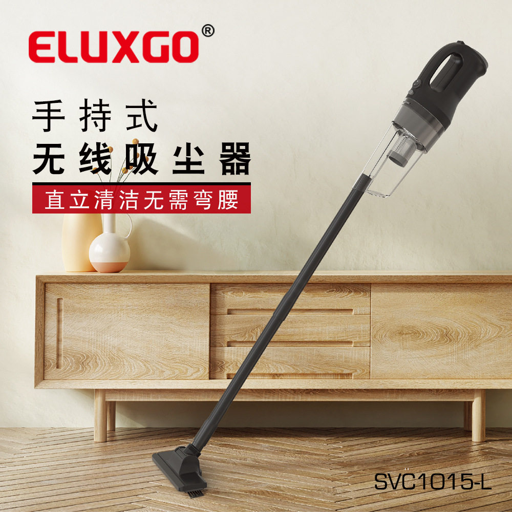 喜诺直销手持低噪音2合1家车两用无线旋风式真空吸尘器除尘机15L