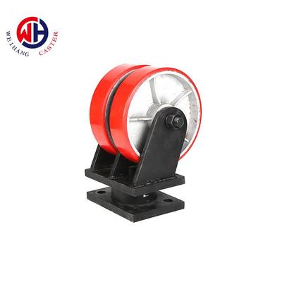 4寸5寸6寸8寸10寸12寸万向轮超重型蓝支架脚轮铁芯PU轮