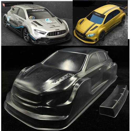 1/10平跑车壳漂移车壳BittydesignCA45FWD电房透明PC车壳190mm