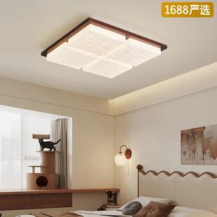 中古风灯吸顶灯日式诧寂风灯美式复古民宿胡桃木大厅主灯