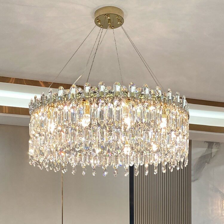 法式轻奢大气水晶吊灯主客厅灯现代简约衣帽间卧室餐厅新款网红灯