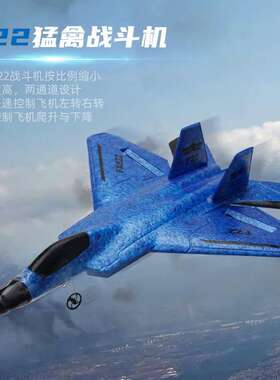 新品FX622遥控飞机固定翼航模滑翔机F22战斗机儿童玩具飞机