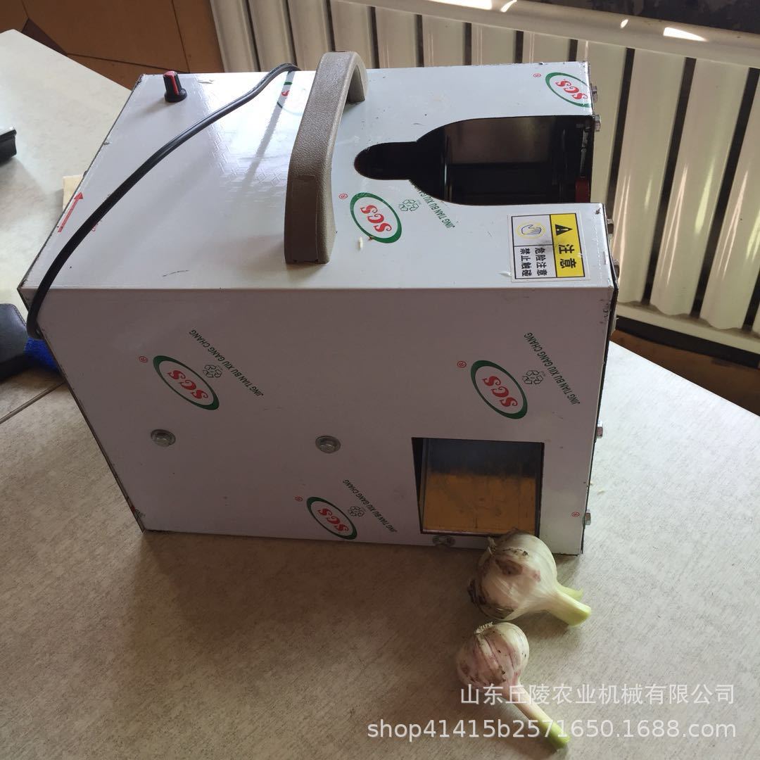 新型48V电动鲜蒜加工设备大蒜剪杆去胡机小型切蒜切杆机