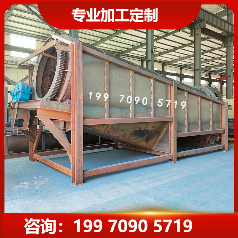 2060编织网孔无轴滚筒筛颗粒分级回旋筛砂石料干湿分选筛滚动筛机