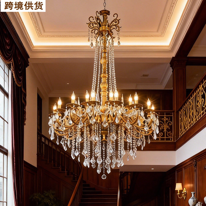 复古水晶吊灯欧式客厅餐厅卧