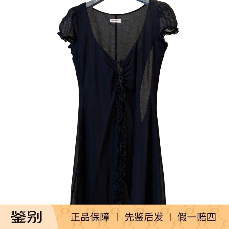 GiorgioArmani意大利产真丝连衣裙中古二奢Vintage古着(99新)-204