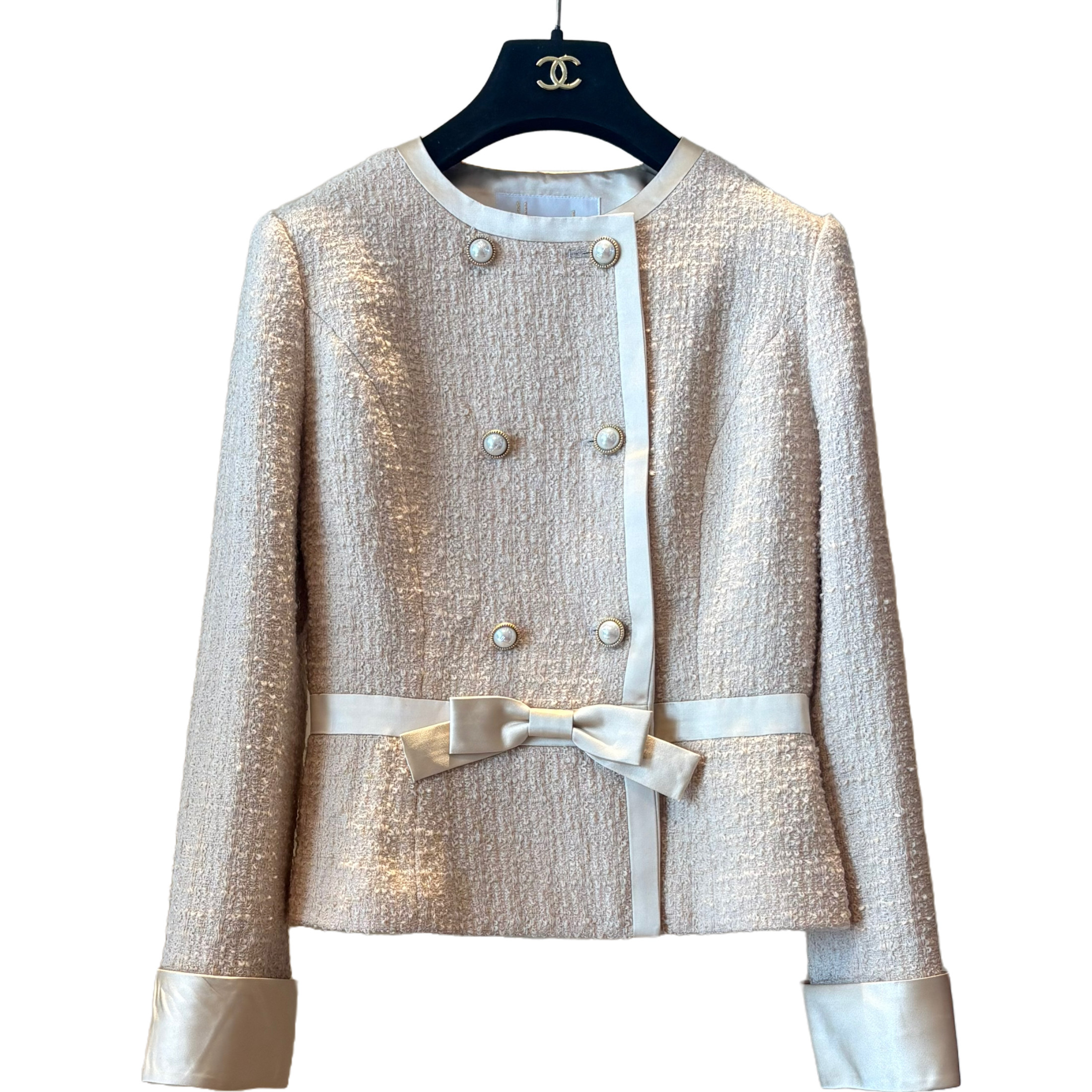Harrods哈罗德英国小香风羊毛外套中古二奢Vintage古着(99新)-498