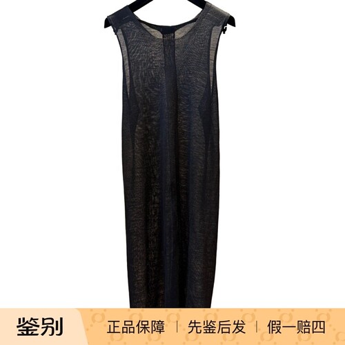 （客）RickOwens意大利产黑色连衣裙中古二奢Vintage古着-440