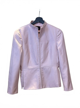 Akris瑞士产38码紫色外套中古Vintage古着-11