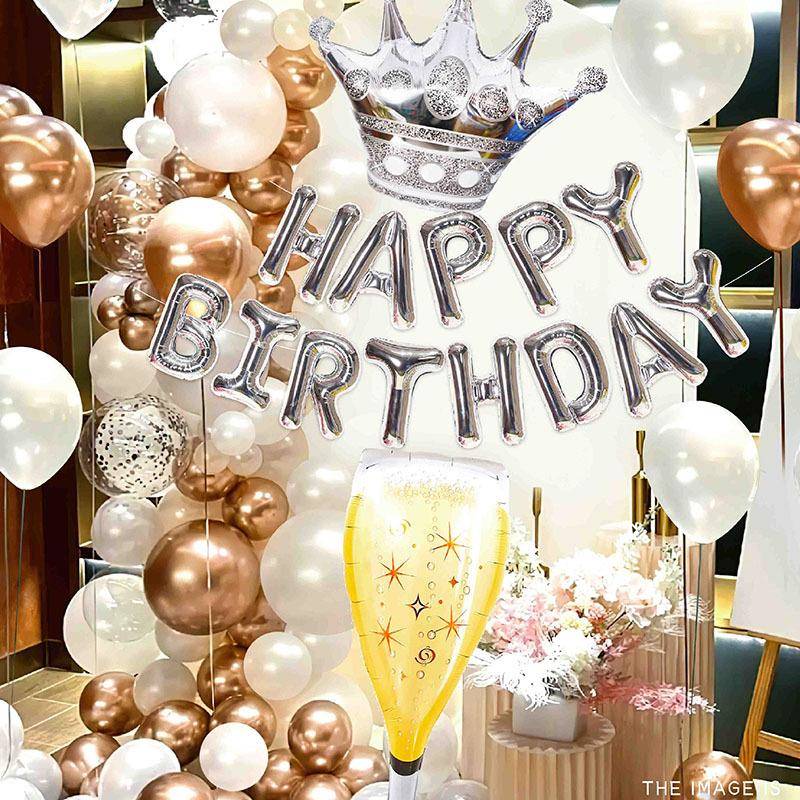 生日场景布置气球套装男孩女孩周岁主题18岁成人生日快乐装饰气球