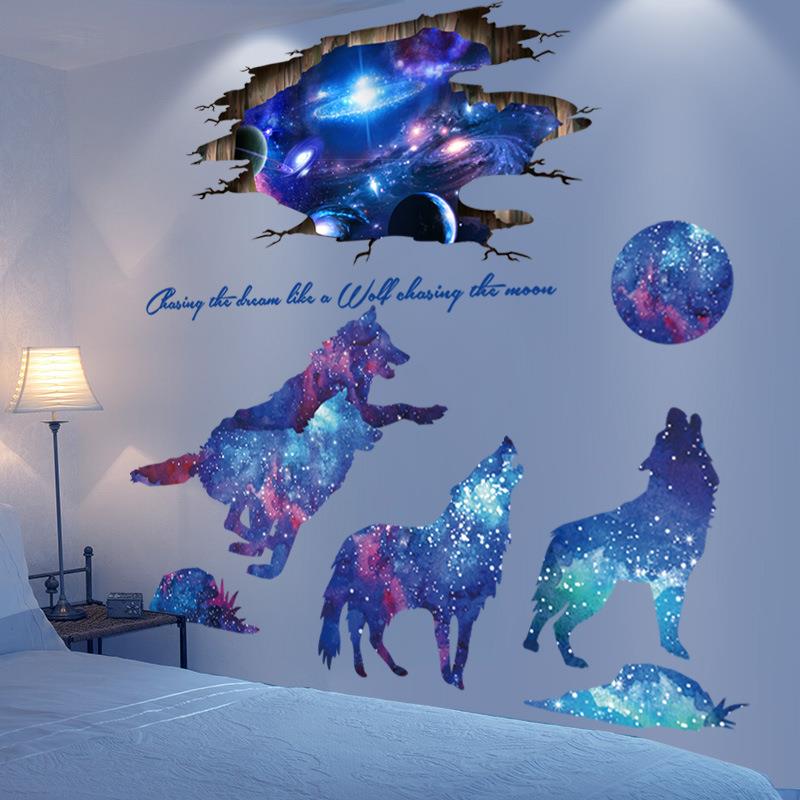 BK9K3d立体墙纸自粘宿舍背景墙布置墙贴画男生房间装饰品墙面