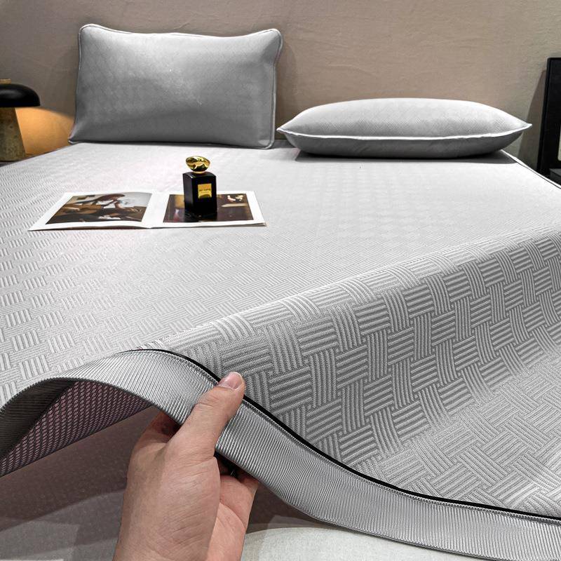 夏季a类母婴级冰丝凉席三件套可折叠加厚学生宿舍空调软席子