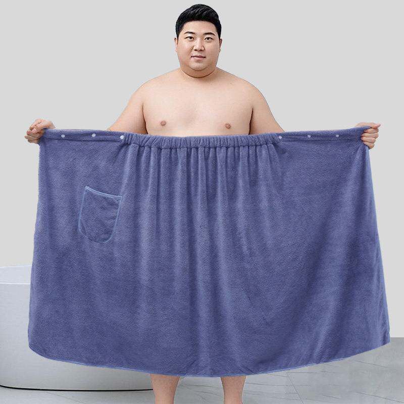男士可穿浴巾200斤大码加肥加大加裹全身浴袍洗澡游泳男款青少年