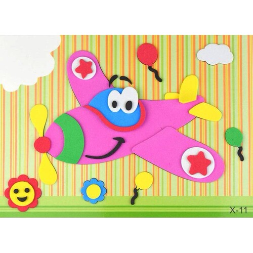 儿童手工diy制作立体EVA贴画幼儿园教材益智玩具