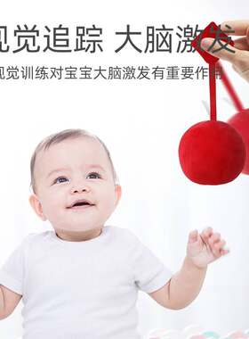 【包邮】婴儿追视觉球追听布球手抓球视力训练宝宝追视玩具抓握