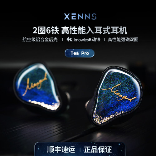 弦仕XENNS入耳式2圈6铁HIFI耳机