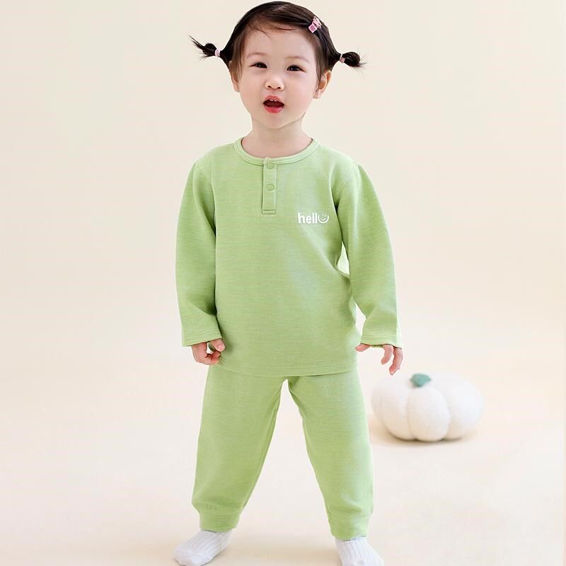 婴儿秋衣秋裤春秋男童女童薄款打底分体儿童贴身睡衣宝宝内衣套装