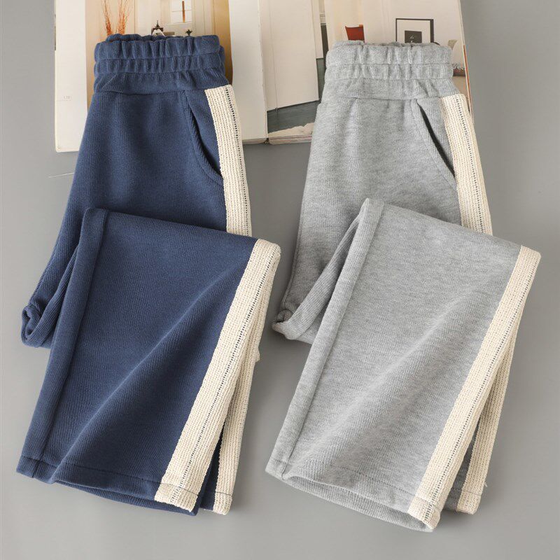 女童阔腿裤春秋款直筒裤2024儿童大童女装裤加绒薄春款洋气休闲裤