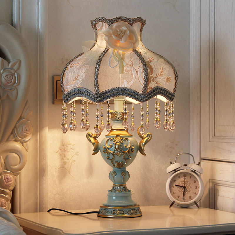 欧式台灯卧室床头可m调节亮度插电式家用轻奢亮超亮结婚陪嫁床头