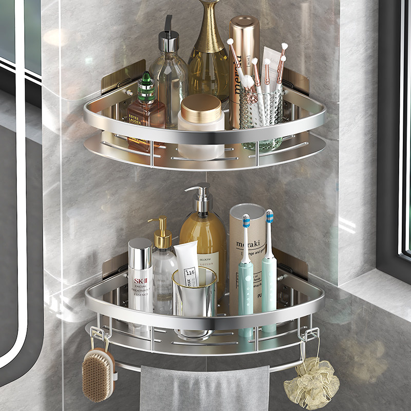 免打孔卫生间浴室三角置物架壁挂式厕所洗手间洗澡洗漱台墙上收纳,家庭/个人清洁工具,浴室角架/置物架,淘宝优惠券,粉丝福利购,淘宝优惠卷