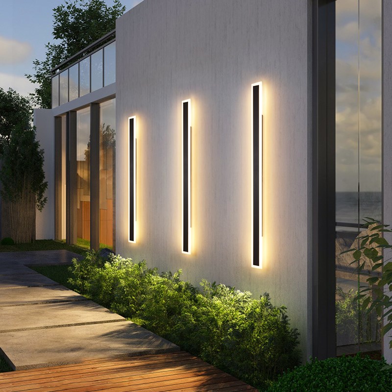 户外壁灯防水过道楼梯灯长条墙壁灯室外阳台灯门口别墅庭院灯J003