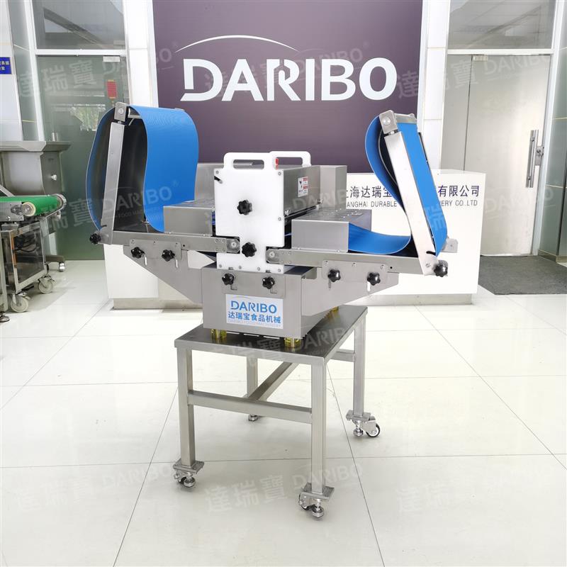 l履带式切条机切三文鱼段 新鲜鸡鸭鹅切块机 三层肉切条切块机器