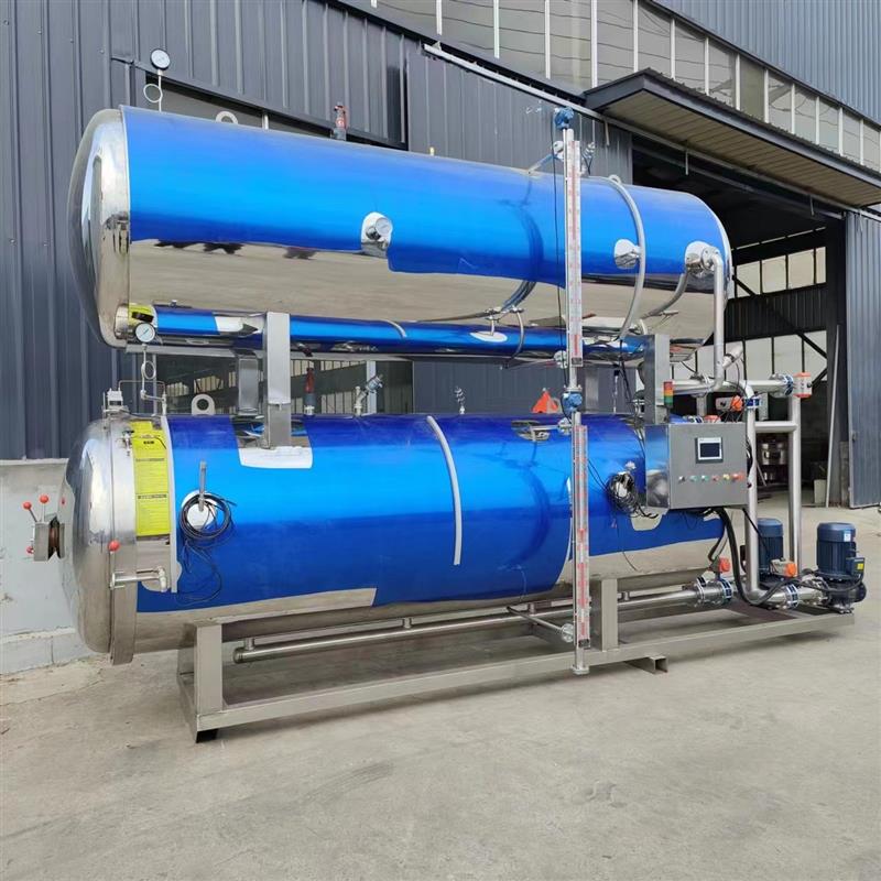 瓶装燕窝高温杀菌锅羊肚菌种鱼罐头喷淋杀菌釜即食玉米海参灭菌锅