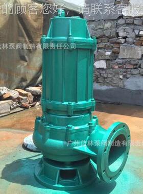 WOER专QK切割式排污泵 65WQK割25-15养场殖用化粪池水泵 三刀切泵