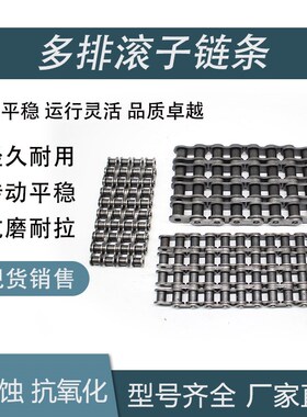 四排链条多排链条08B-4 10A-4 12A-4 16A-4 20A-424WA-4可定制尺