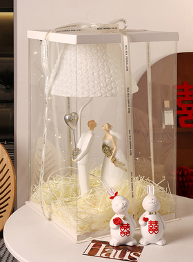 新婚礼物送新娘新人结婚订婚礼品送闺蜜朋友实用长明灯摆件高级感