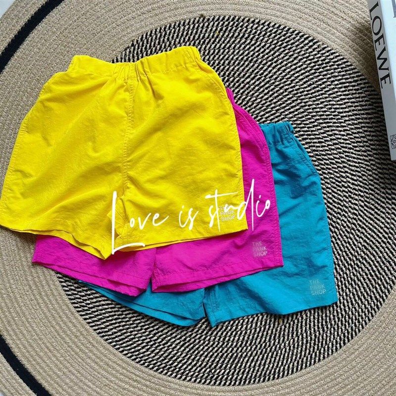 女童夏装日潮2024儿童轻薄凉快吸睛多巴胺糖果色速干运动休闲短裤