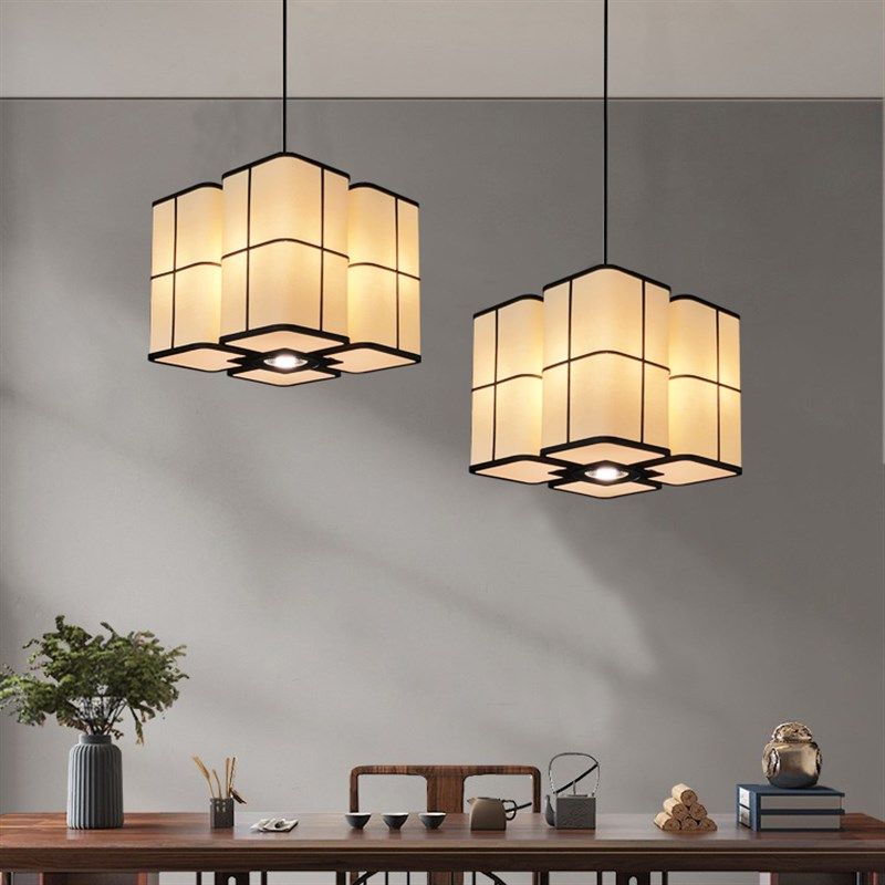 中式餐厅羊皮吊灯火锅饭店包厢卡座布艺灯网红民宿茶楼餐饮装饰灯,家装灯饰光源,酒店/宴会厅/餐饮吊灯,淘宝优惠券,粉丝福利购,淘宝优惠卷