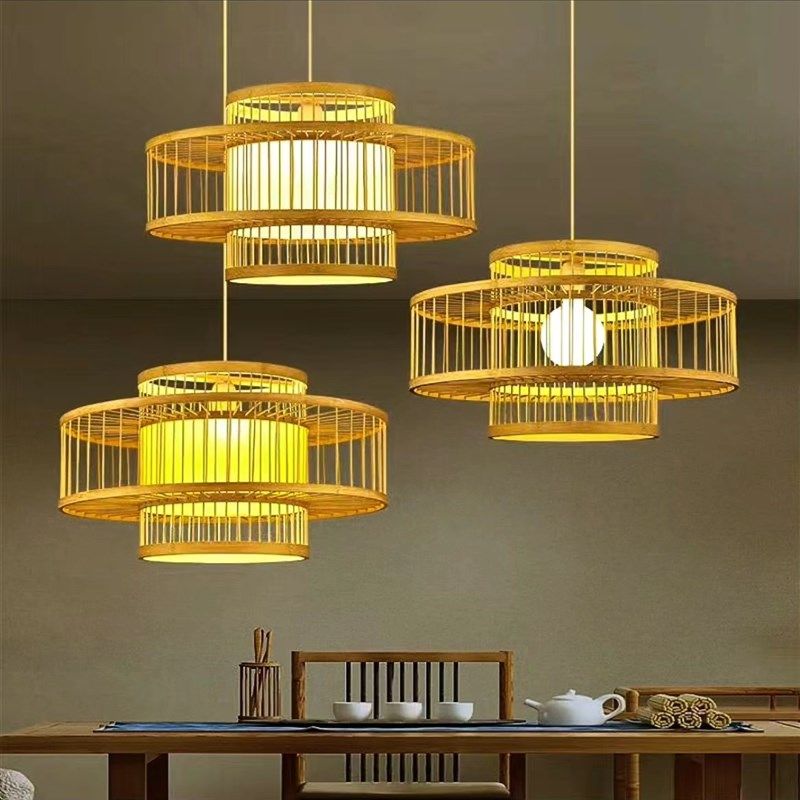 竹编竹艺吊灯中式餐饮茶室日式灯具卧室灯笼创意藤艺藤编仿古灯罩,家装灯饰光源,酒店/宴会厅/餐饮吊灯,淘宝优惠券,粉丝福利购,淘宝优惠卷