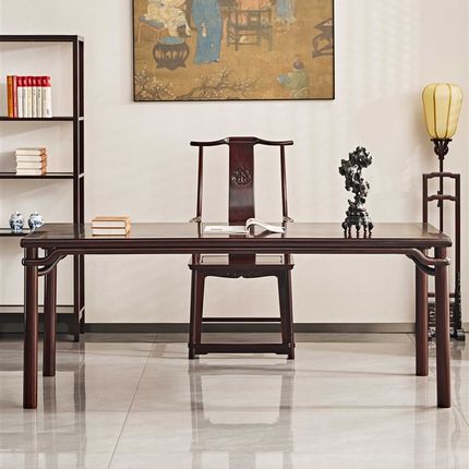 赞比亚紫檀108/133/153/178/198/218/238圆包圆画案茶桌餐桌多用