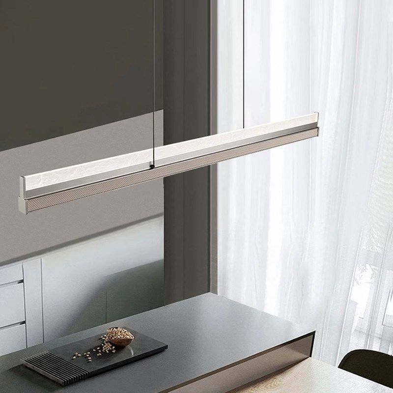 现代轻奢高端办公室餐厅吊灯格栅聚光一字长条吧岛台饭厅餐桌主灯,家装灯饰光源,餐厅吊灯,淘宝优惠券,粉丝福利购,淘宝优惠卷