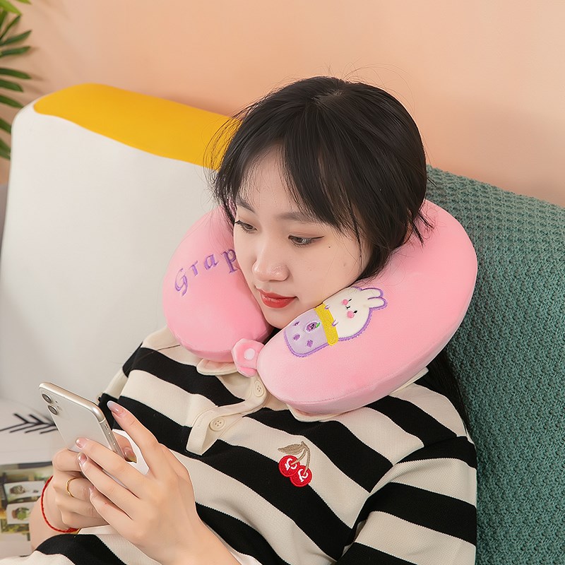 u型枕护颈部专用脖枕记忆棉飞机枕脖子靠枕头学生旅行睡觉便携u形