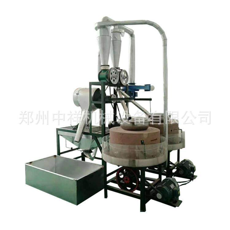 自动大中小型石磨面粉机电动石磨豆浆机磨坊用石磨设备