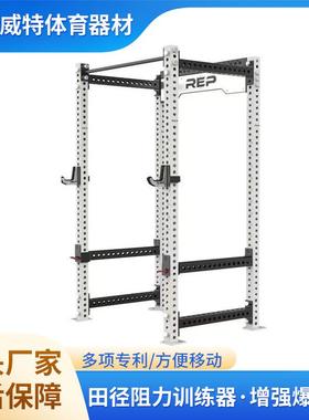 REP框式深蹲架半框深蹲卧推龙门架国标管材史密斯深蹲架室内健身