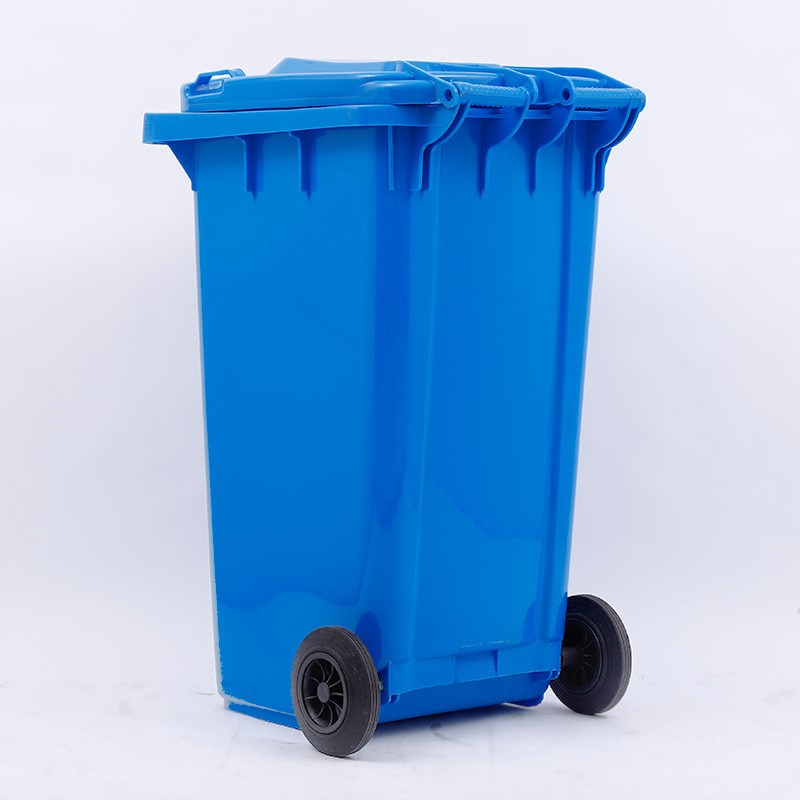 240L环卫垃圾桶挂车加厚分类垃圾桶25斤户外塑料垃圾桶