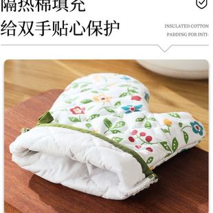RI0T烤箱手套防烫加厚耐温隔热家用厨房微波炉烘焙用硅胶